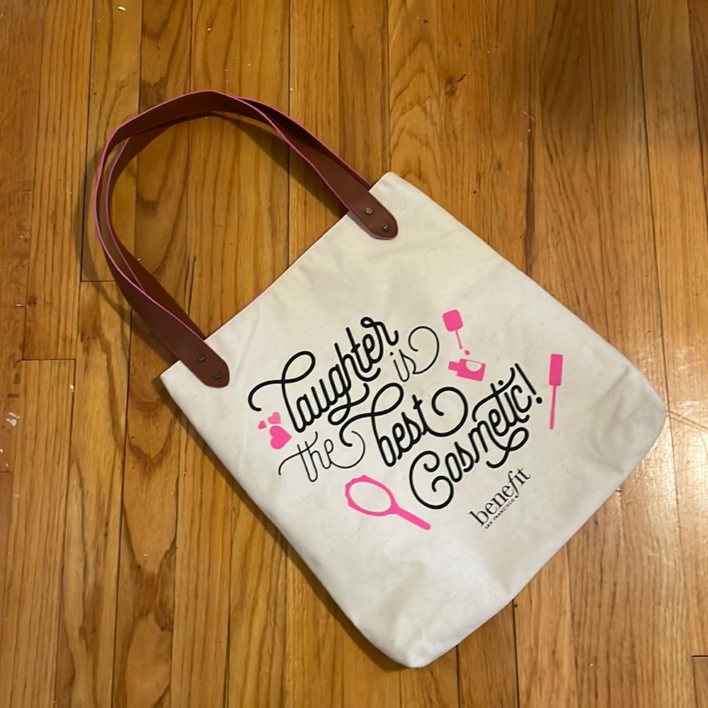 BENEFIT Lined Canvas Tote Bag